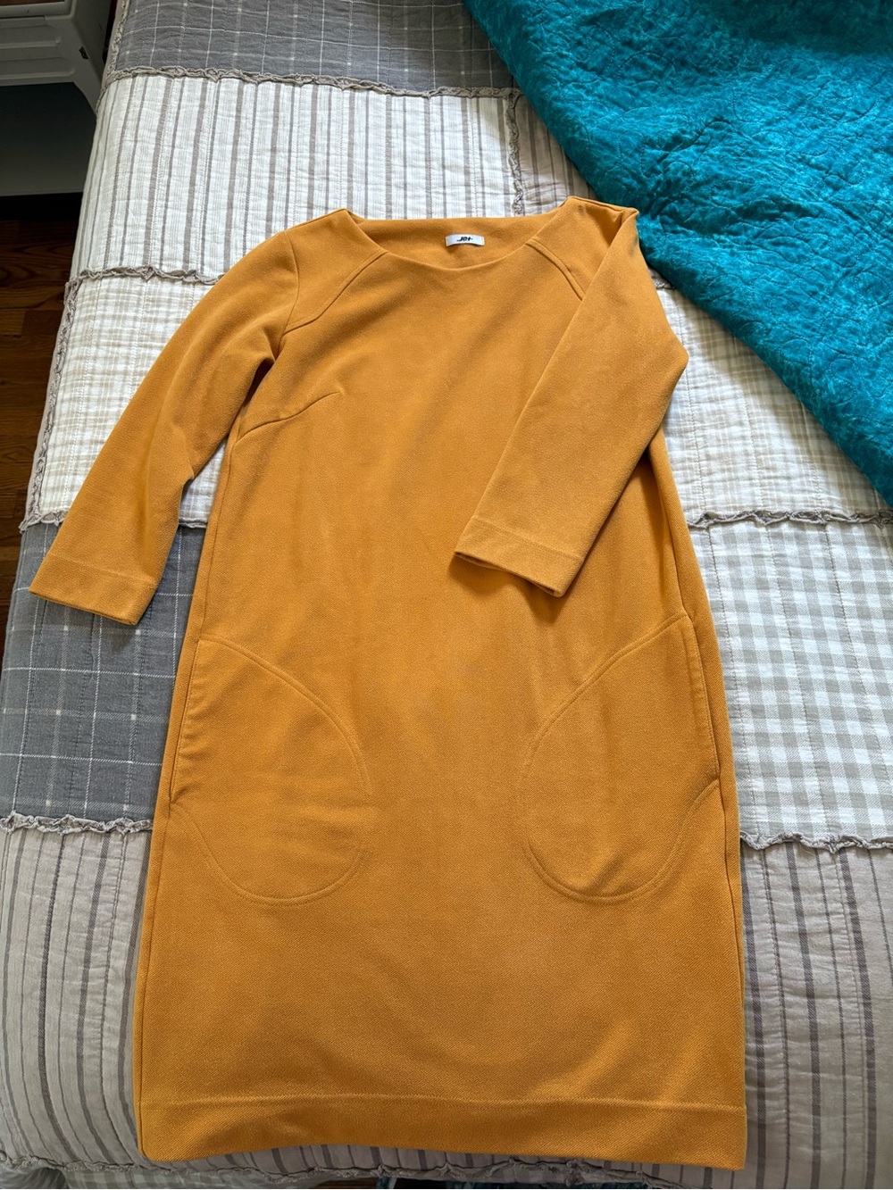 Vintage Shift Dress | JET by John Eshaya Dress | Mustard Yellow | Size 4 | Small